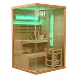 Sauna sucha z piecem MO-TS2 PRAWA 2-osobowa 120x120x190cm 3,5kW